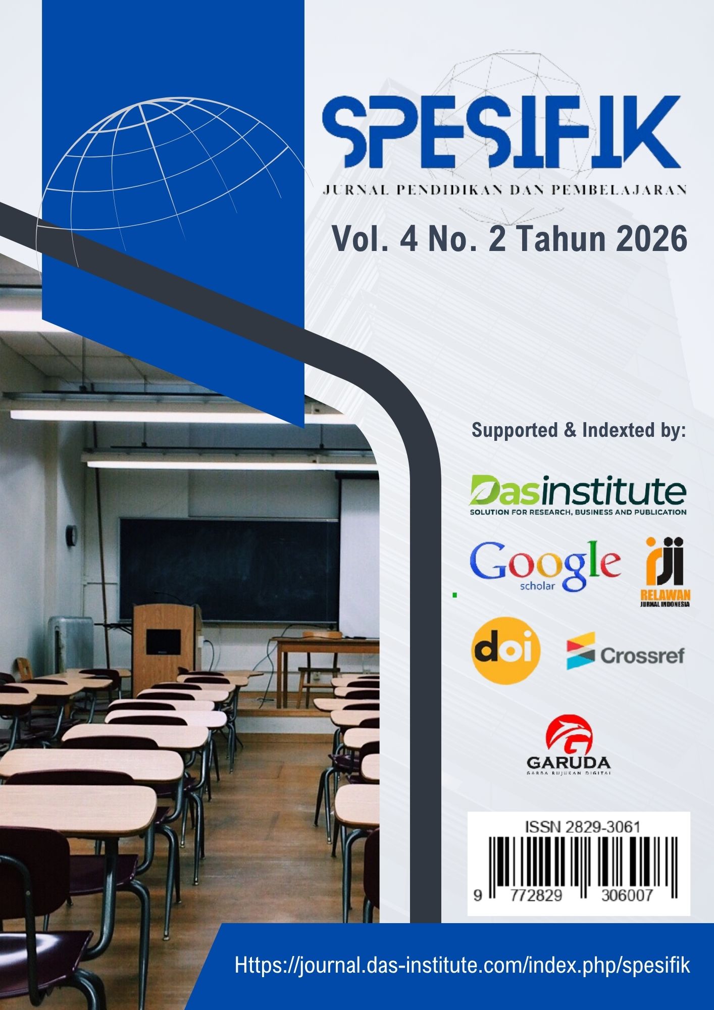 					View Vol. 4 No. 2 (2026): SPESIFIK: Jurnal Pendidikan dan Pembelajaran
				