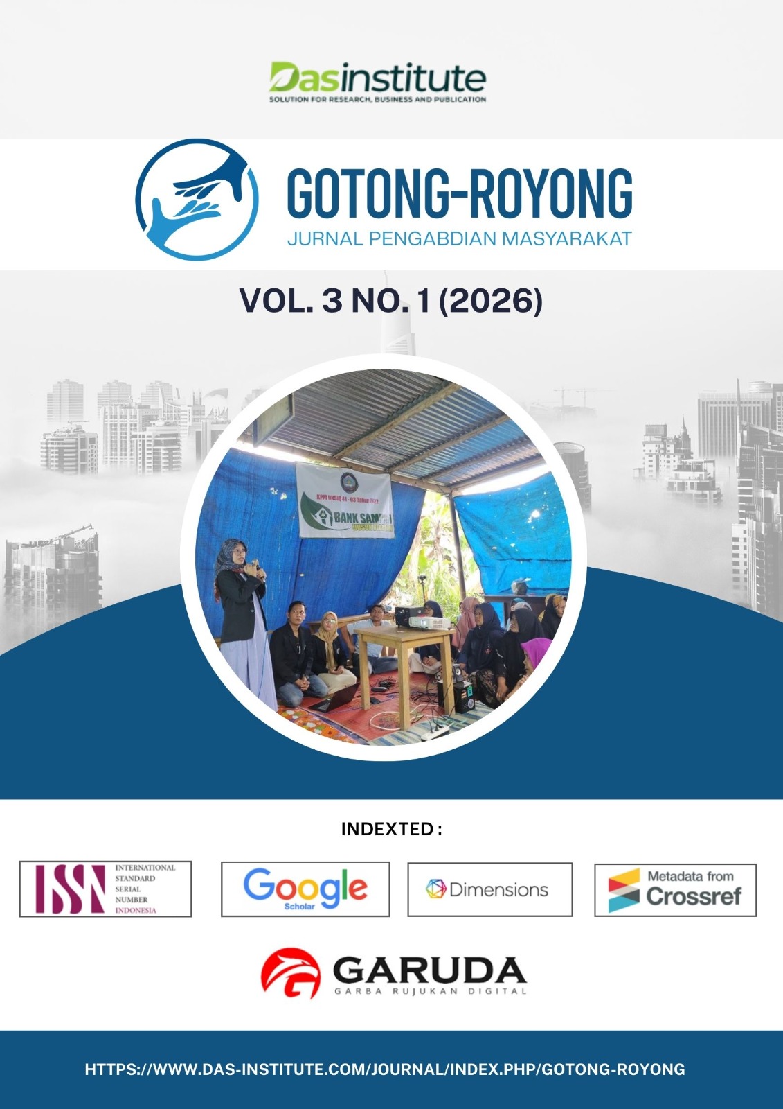					View Vol. 3 No. 1 (2026): Gotong-Royong: Jurnal Pengabdian Masyarakat
				